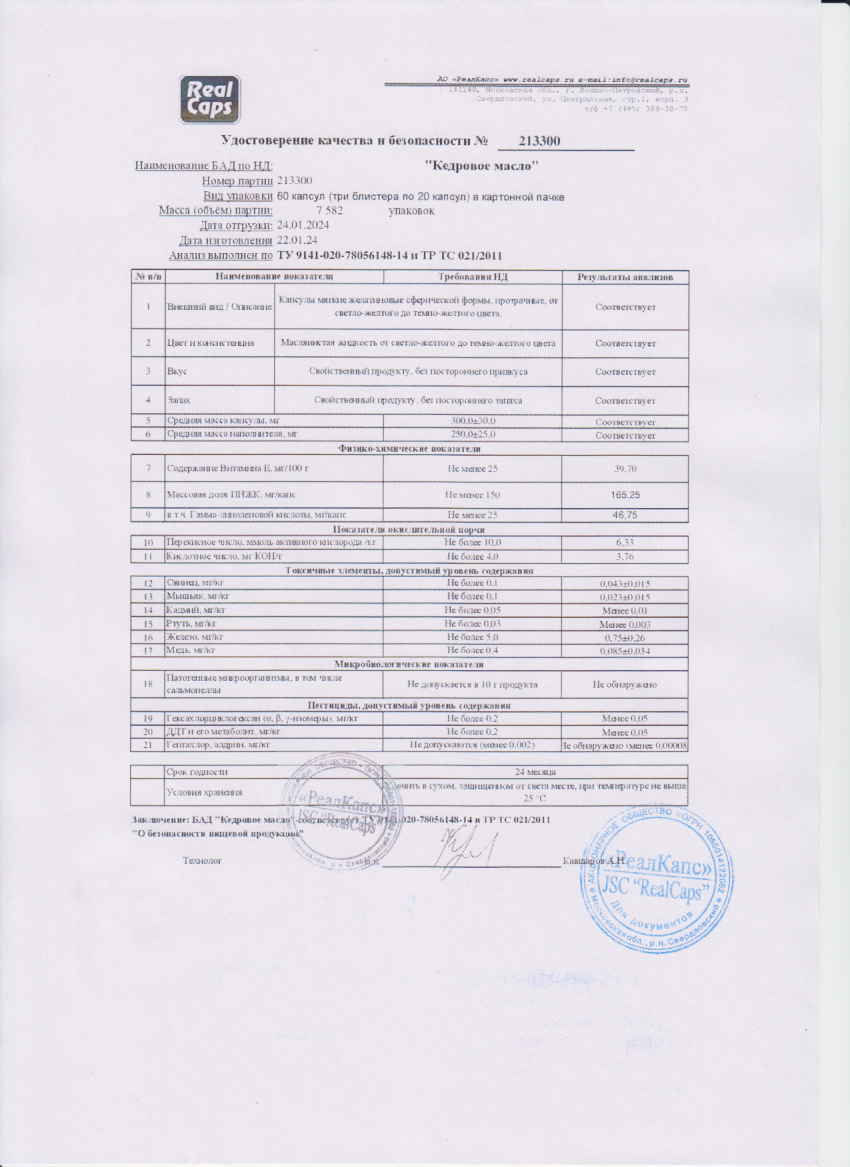 Паспорт №012024
